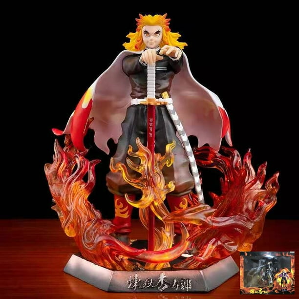 Figura de acción de Demon Slayer, tren Mugen, Rengoku Kyoujurou, juguetes de figuras de anime, Kimetsu No Yaiba, figura de Rengoku Kyoujurou, 20 cm20 cm con caja al por menor2 zhangyuxiang unisex