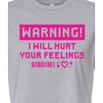 thumbnail image 3 of Instant Message - Warning I Will Hurt Your Feelings - Women's Cropped Graphic T-Shirt, 3 of 6