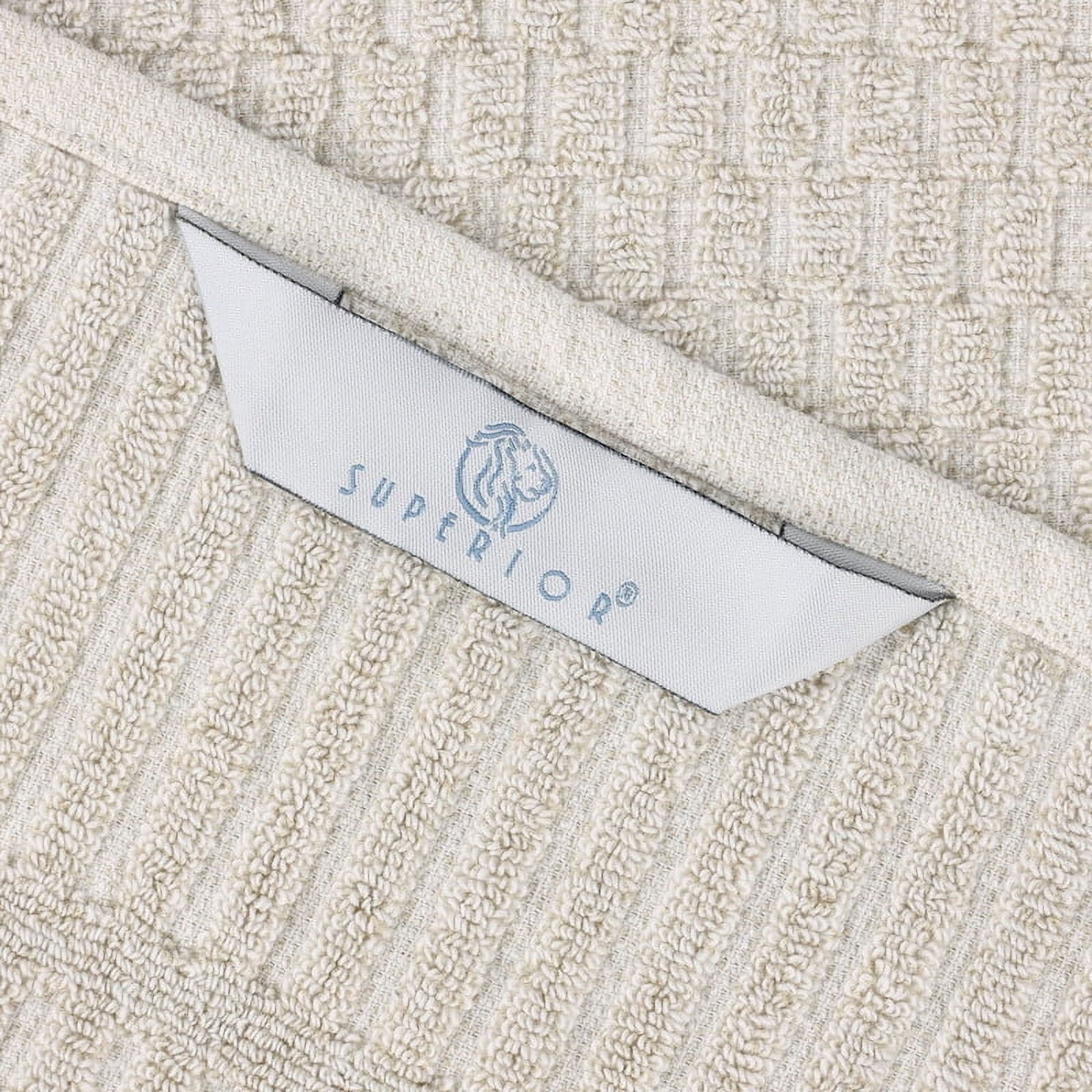 Superior Juno Viscose Cotton Blend Medium Weight 6 Piece Towel Set, Beige
