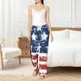 thumbnail image 6 of Lsque USA Colors Stripes1 Print Women's Pajama Pants, Lounge Pant - Comfortable Home Wear,Elastic Waistband, Stylish Design-Small, 6 of 9