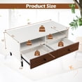 thumbnail image 3 of Giantex Rectangular Storage Coffee Tabl, Wood Tea Table, Sofa Side Table for Home, Easy Assembly, 3 of 8