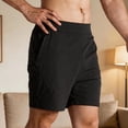 thumbnail image 4 of DayScoop Mens Solid-Color Shorts Casual Shorts Summer Fashion Elastic Waist Outdoor Sports Pocket Short Pants, 4 of 4