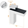 thumbnail image 5 of TIERPOP Small Adjustable F-shaped Shelf Bracket Glass Shelf Bracket Glass Holder Adjustable Thickness 0.08'' x1.14'', 5 of 16