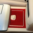 thumbnail image 4 of Real Bright Soft Car Interior Carbon Fiber Sticker Decoration2Pcs For Toyota Camry Red Carbon Fiber Interior Floor Console Storage CoverAuto Car Protection Interior Accessories, 4 of 8