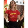 thumbnail image 2 of Cherry Slogan T-Shirt Women -Image by Shutterstock, Female 5X-Large, 2 of 4