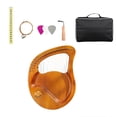 thumbnail image 2 of Arpa De Lira De Caoba, Arpa De Lira Antigua, Kit De Arpa De Lira Retro Para Piano Con Llave De Afinación, Juego De Arpa De Lira Elegante Para Aprendizaje De Música Yuarrent EL014273-02, 2 of 5