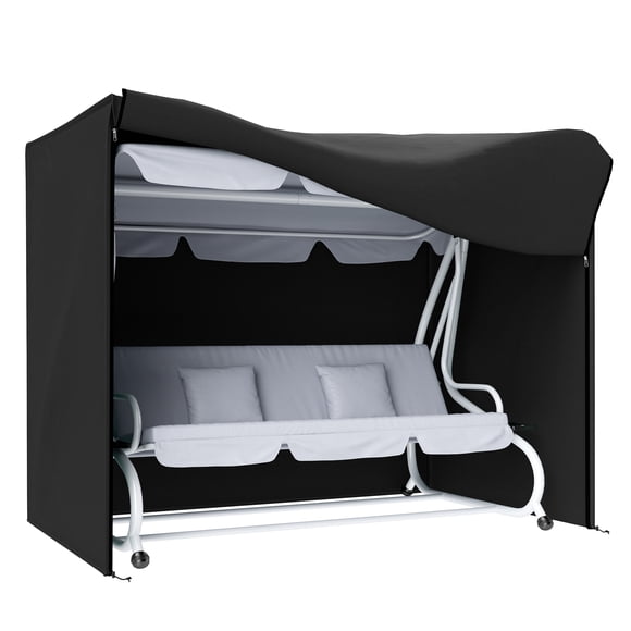 Outsunny Housse pour Balançoire de Jardin 3 Places, Housse Imperméable pour Banc à Balançoire 420D