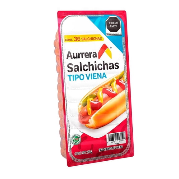 Salchicha tipo viena Aurrera 1.5 Kg