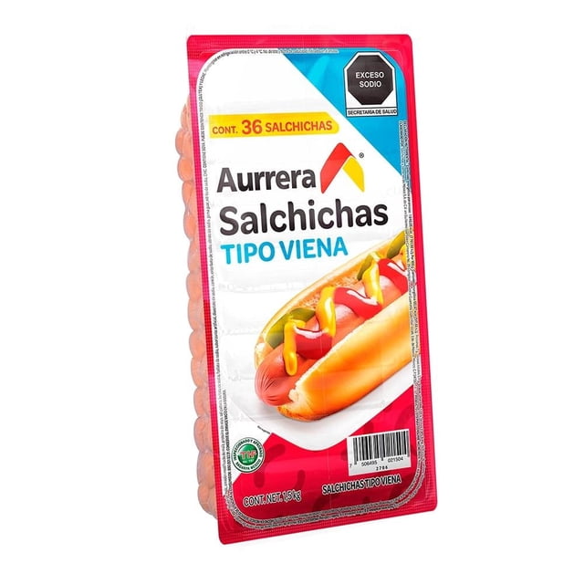 Salchicha tipo viena Aurrera 1.5 Kg