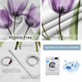 thumbnail image 6 of Blackout Curtains for Bedroom, Purple Tulip Room Darkening Window Drapes for Living Room, Aesthetic&nbsp;Pastoral Flower Floral Spring Thermal Insulated Grommet Curtains, 27.5x39 inch, 2 Panels, 6 of 9