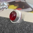 thumbnail image 2 of Natural Red Garnet Gemstone Mens ring, 2 of 2