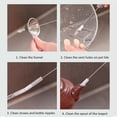 thumbnail image 5 of 2Pcs Large Cleaning Brush Set, Torqee Multipurpose Pipe Cleaner, Nylon Bristle Kitchen Brush, for Bottle Nooks, Teapot Spouts and Home Appliance Cleaning, 5 of 9