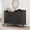 Black, variant on Tall Modern 6-Drawer Wooden Dresser Cabinet, Storage Organizer with Built-in Power Outlets & USB Ports, Anti-Tip Safety, Adjustable Feet, Deep Drawers for Bedroom Living Room Entryway, Black