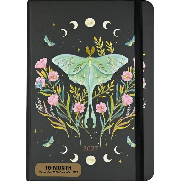 2027 Luna Moth Weekly Planner (16 Months, Sept 2026 to Dec 2027), (Paperback)