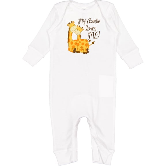 Inktastic My Auntie Loves Me Baby Romper Coveralls