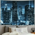 thumbnail image 2 of BCIIG City Skyline Lights Urban Tapestry Wall Hanging Unique Style for Home Wall Decor Art Living Room Bedroom Dorm 60x50inch, 2 of 6