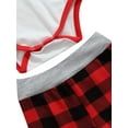 thumbnail image 6 of Seyurigaoka 4Pcs Christmas Baby Girls Boys Outfit, Long Sleeve Romper, Plaid Pants, 6 of 7
