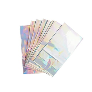 3 Pcs Iridescent Gift Bags with Handle Clear Holographic PVC Plastic G –  Caleihd