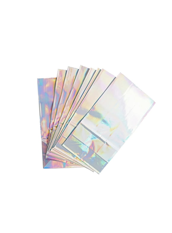 Way to Celebrate Paper Iridescent Treat Bags, 3.5" x 2" x 7" , 8 Ct.