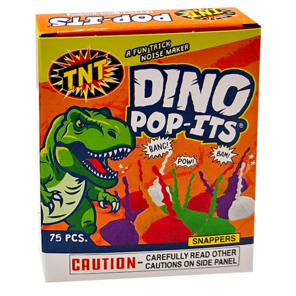 Dino Snaps , TNT Fireworks , Multicolor Party Snaps,  75 Count per Pack