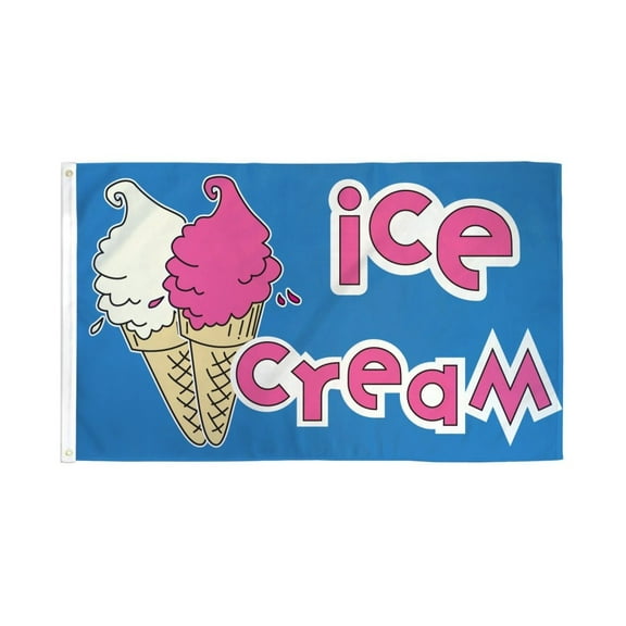 Ice Cream Flag 3x5ft Poly