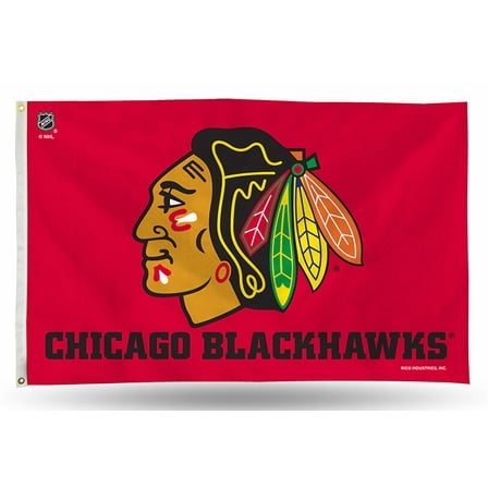 Chicago Hockey Blackhawks 3 x 5 Banner Flag with grommets for hanging