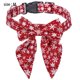 thumbnail image 2 of Collar de perro navideño Laklulu con lazo con patrón de copo de nieve, collar de perro navideño ajustable con hebilla de seguridad, 2 of 5
