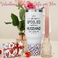 thumbnail image 2 of 40 oz Valentines Tumbler with Handle and Straw, Stainless Steel Insulated Leopard Heart Tumbler 40 oz, Reusable Wife tumbler with Leak Proof Lid, Valentines Gifts for Her, 2 of 6