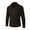 Brown, variant on jsaierl Mens Sweater Knit Stand Collar Woolen Print Top Long Sleeve Slim Fall and Winter Warm Quarter Zip Pullover Sweater
