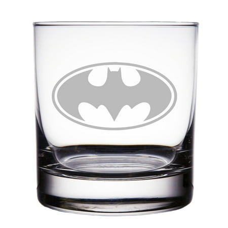 Batman Engraved 10 oz Rock Glass