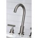 thumbnail image 4 of Kingston Brass FSC8928CML Manhattan - Grifo de baño generalizado con latón emergente (níquel cepillado), 4 of 8