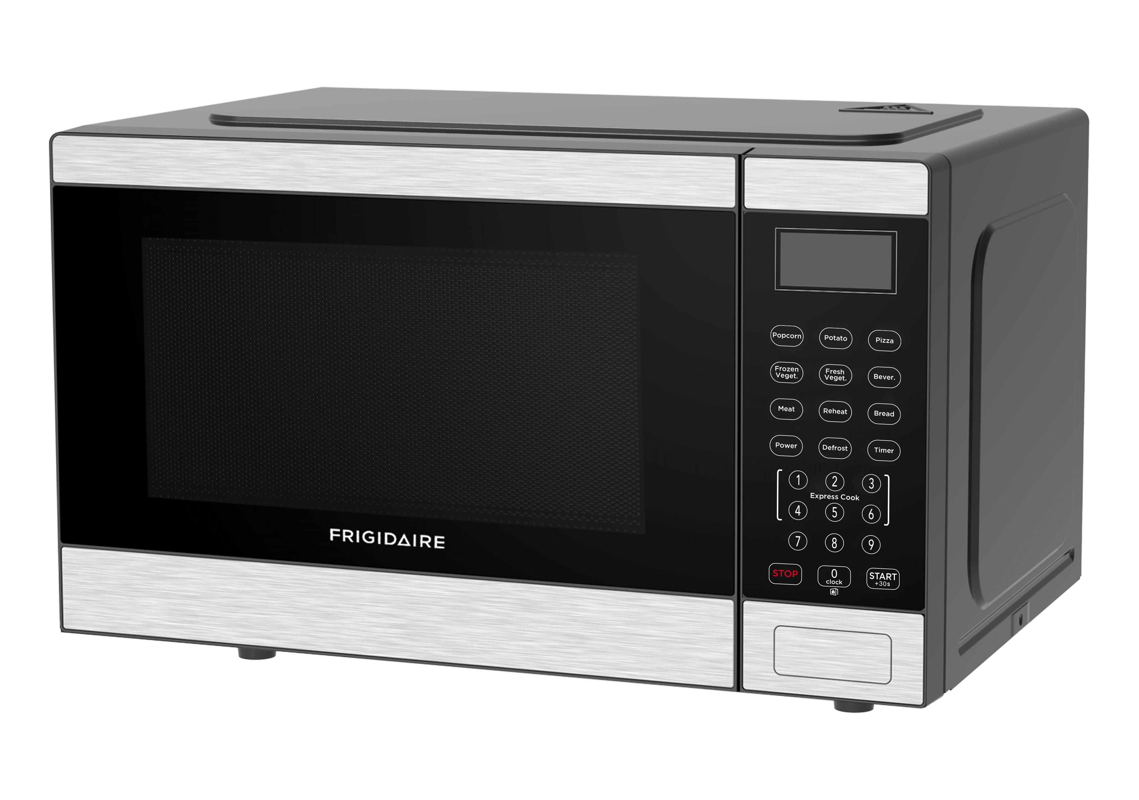 Frigidaire 0.9 Cu. Ft. Countertop Microwave Oven, 1000 Watt Microwave with 10 Power Levels, Stainless Steel