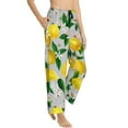 thumbnail image 2 of Junzan Lemon1 Women'S Pajama Pants Drawstring Comfy Sleep Bottoms With Pockets, 2 of 9