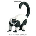 thumbnail image 2 of Ksopiavobs Realistic Animal Figures Ruffed Lemur Figurines, Science Project, Cake Topper, Early Educational Toys Birthday for Toddlers Kids Age 3 4 5, 2 of 4
