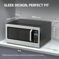 thumbnail image 5 of Toshiba Countertop Microwave Oven, 2.2 Cu Ft, 1,200 Watts, Humidity Sensor, 6 Presets, Mute Function, Stainless Steel, 5 of 9