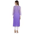 thumbnail image 3 of Bimba PrintedDesignerKurtaFor Womens Straight Kurti V-Neck EthnicTraditionalWear - Cotton Modal, 3 of 6