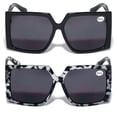 thumbnail image 3 of 2 Pairs Oversized Square Women Bifocal Reading Sunglasses Reader Glasses Lion Head +2.50, 3 of 7