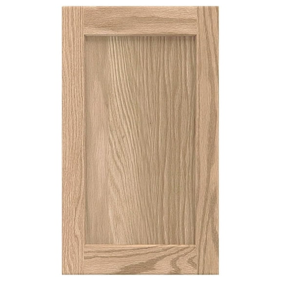 13.25W x 22.5H Unfinished Oak Kitchen Cabinet Door Replacement, Shaker Style