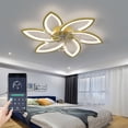 thumbnail image 5 of Electric Fans Modern Ceiling Fan with Lights Remote Control, 3 Light Color 6 Speeds,Gold Color Ceiling Fan Lamp for Kitchen Bedroom,Ceiling Fans, 5 of 7