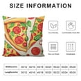 thumbnail image 5 of Nawypu  Tasty Tomato Pizza Pillow Covers, Fall Pillow Cover Cushion Case for Bed Couch Sofa Holiday Farmhouse Decorative, Square, 5 of 5