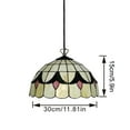 thumbnail image 6 of Kiven Plug in Iron Pendant Light, Tiffany Pulley Hanging Light with Remote Contro and 15FT Plug-in Cord, Dimmable Ceiling Pendant Light for Bedroom Hallway Foyer Kitchen Island, 1-Light, 6 of 8
