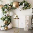 thumbnail image 1 of 152 Pcs Olive Green Balloons Arch Garland Kit - White Olive Green Gold Confetti Balloons Set for Wedding Birthday Baby Shower Party Decorations, 1 of 4