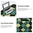 thumbnail image 5 of Xecao Green Squares print Elastic Luggage Cover, with double-sided print , is perfect for travel, business, and daily use, 5 of 9