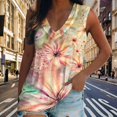 thumbnail image 2 of Gibobby Mujeres moda sin mangas cuello en V entrenamiento Tops impreso Casual atlético Casual chaleco(D,CH), 2 of 5