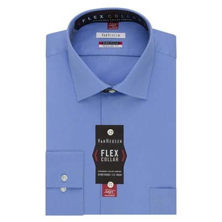Van Heusen NEW Blue Flex Collar Mens Size 16 1/2 Classic Dress Shirt
