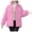 Pink, variant on IROINNID Women's Winter Warm Mid-Length Coat Stand Collar Solid Color Overcoat Long Sleeve Outwear, Black