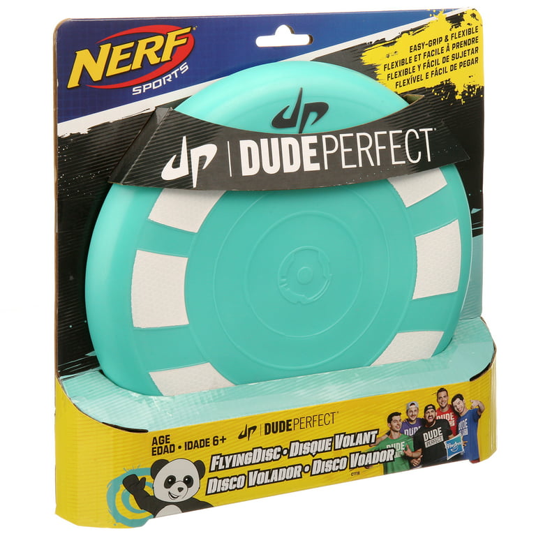 harpun udvide gå ind Nerf Sports Dude Perfect Flying Disc, for Kids Ages 6 and Up - Walmart.com