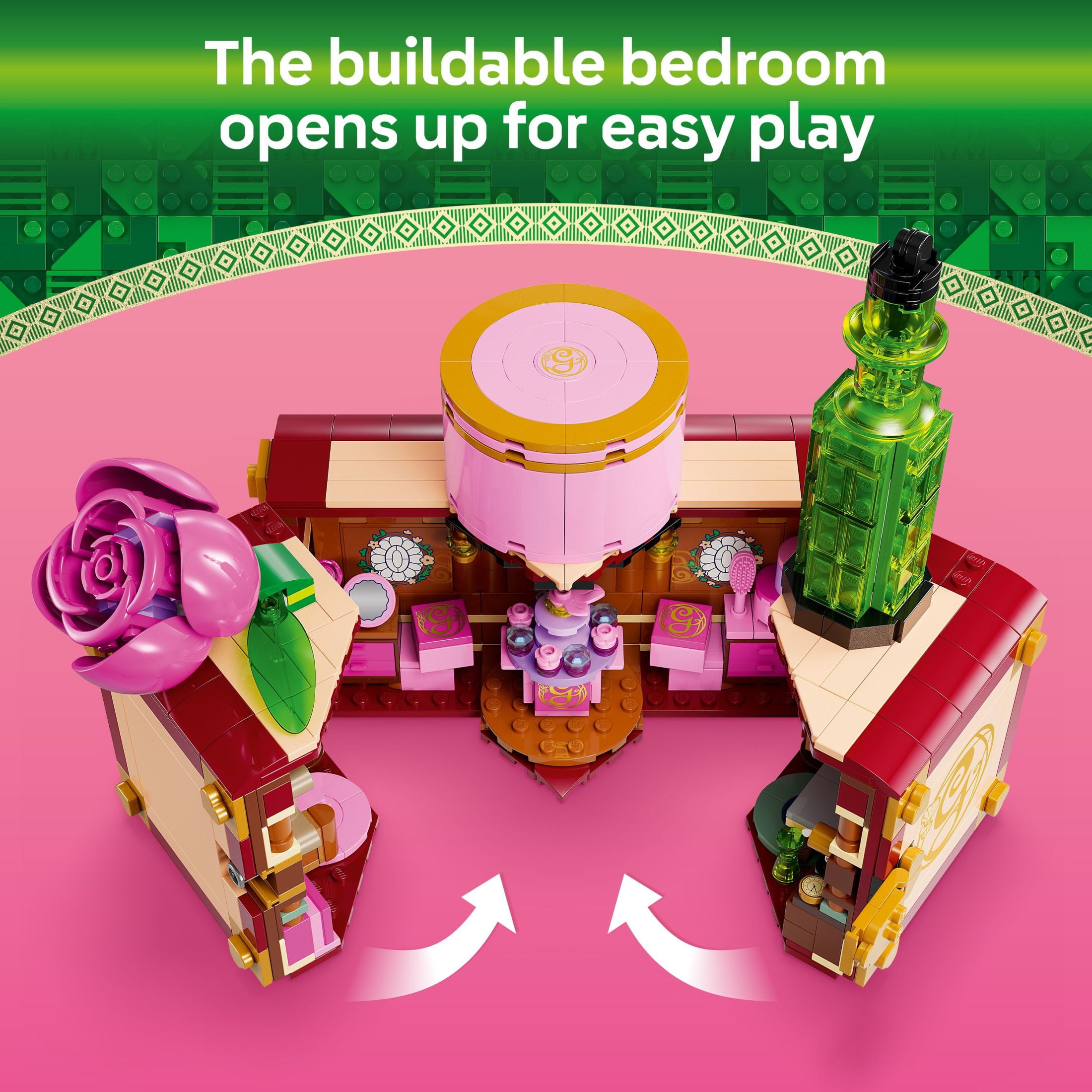 LEGO Wicked Glinda & Elphaba's Dormitory Building Toys - Wicked Toys for Girls & Boys, Age 8+ - Buildable Doll House for Kids - 75683