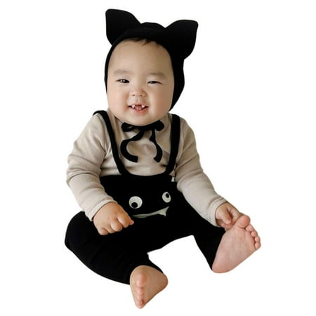 

Kids Pants Baby Girls Boy Printed Baby Overalls High Spring Solid Color Pants Boys Pants Size 6 Toddler Girl Pants(Color:Black Size:6-9 Months)