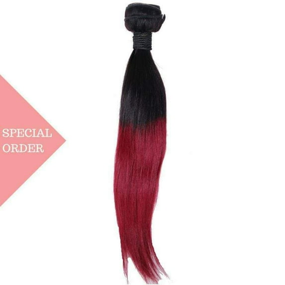 Brazilian Raspberry Ombre Silky Straight Hair Extensions